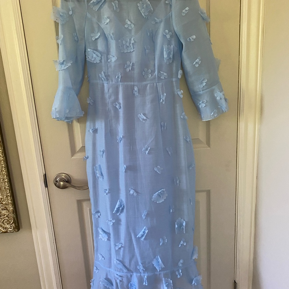 Elegant Blue Women's Dress